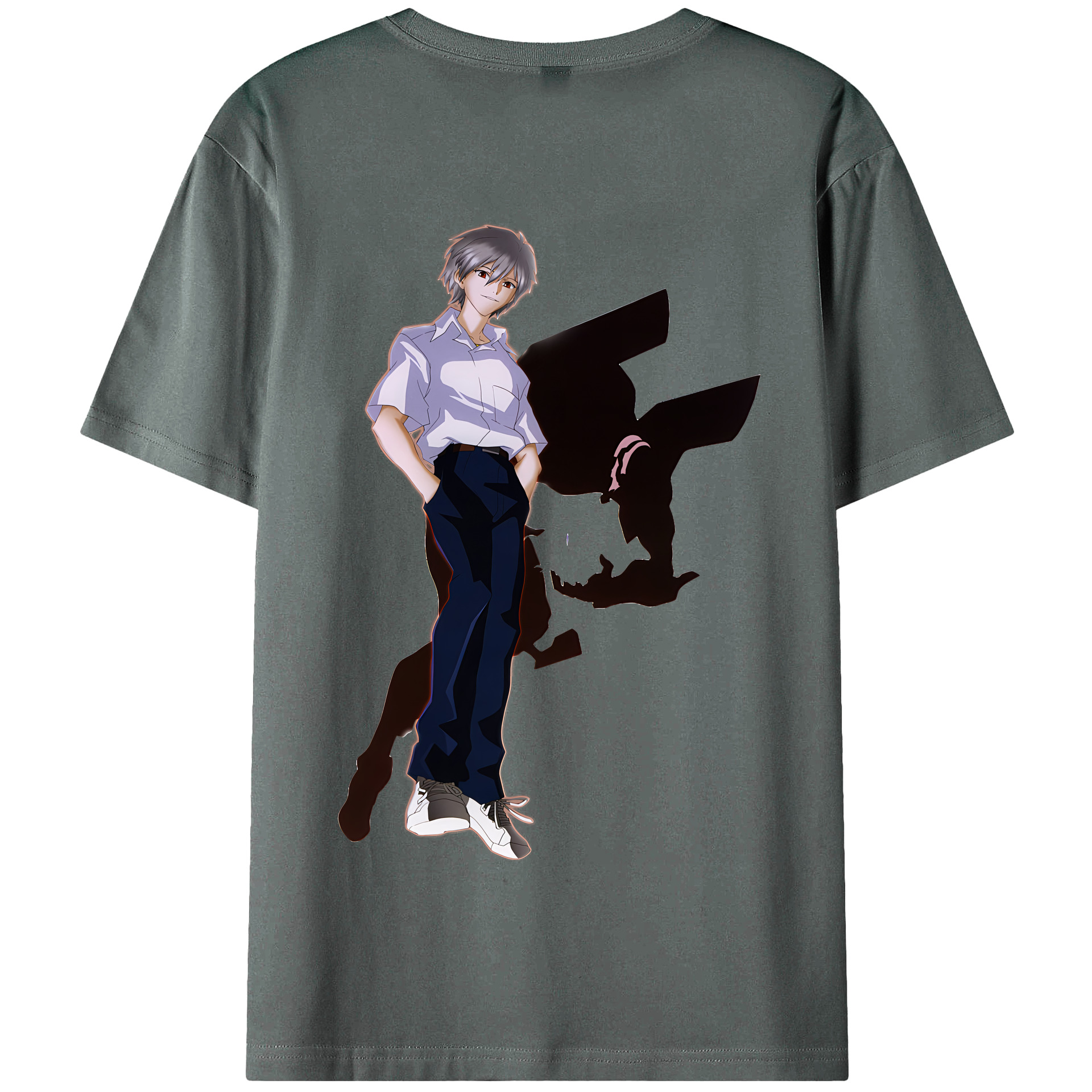 （画像用） EVA 新世紀エヴァンゲリオン 綿100％半袖Tシャツ（背面プリント）